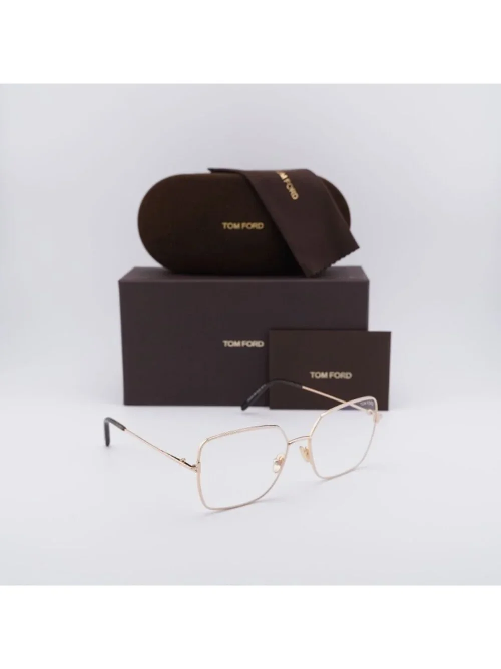 Tom Ford FT5739-B 028 Butterfly Women Eyeglasses 57mm - Gold